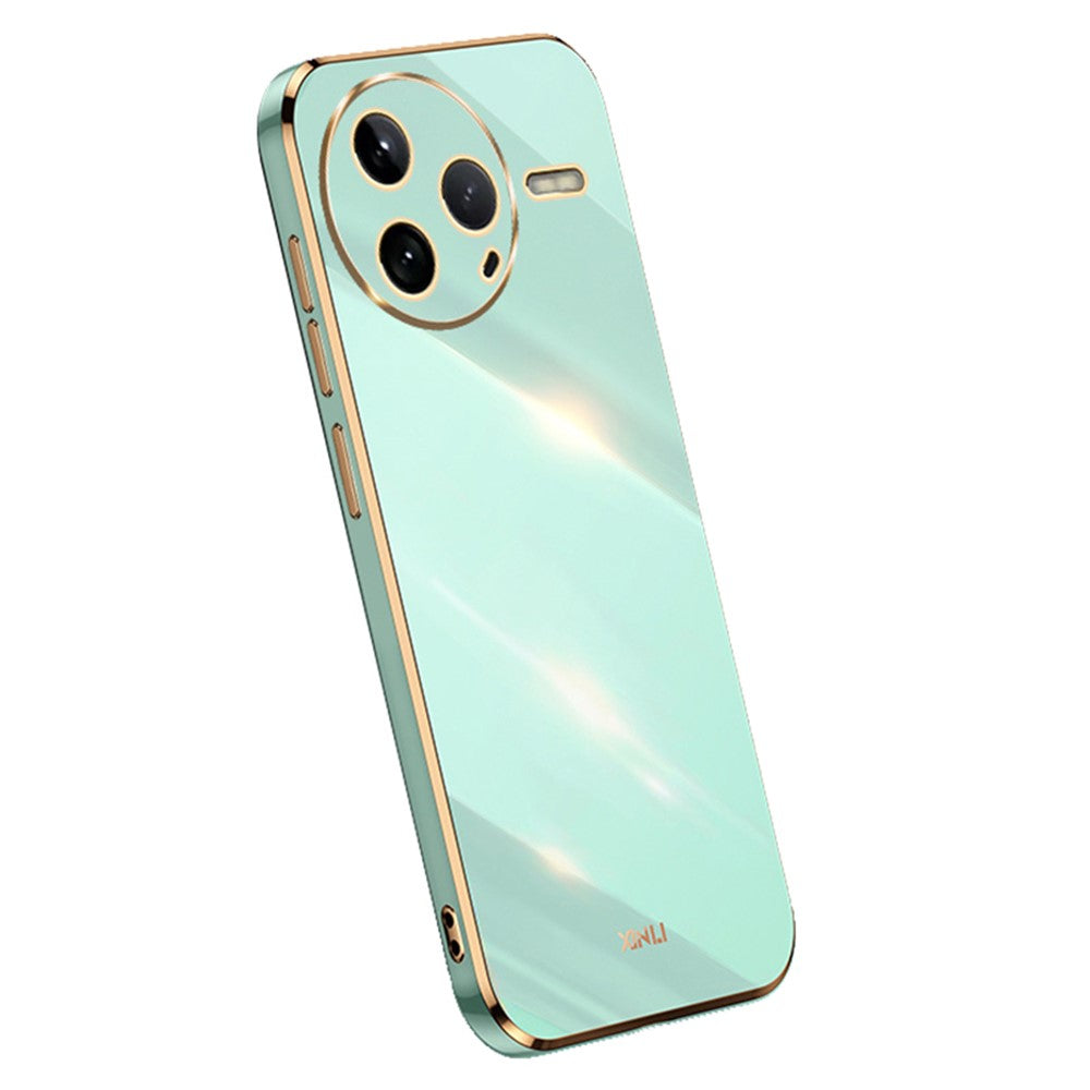 XINLI For Xiaomi Poco F7 Pro 5G / Redmi K80 5G Case TPU Phone Cover with Electroplating Frame