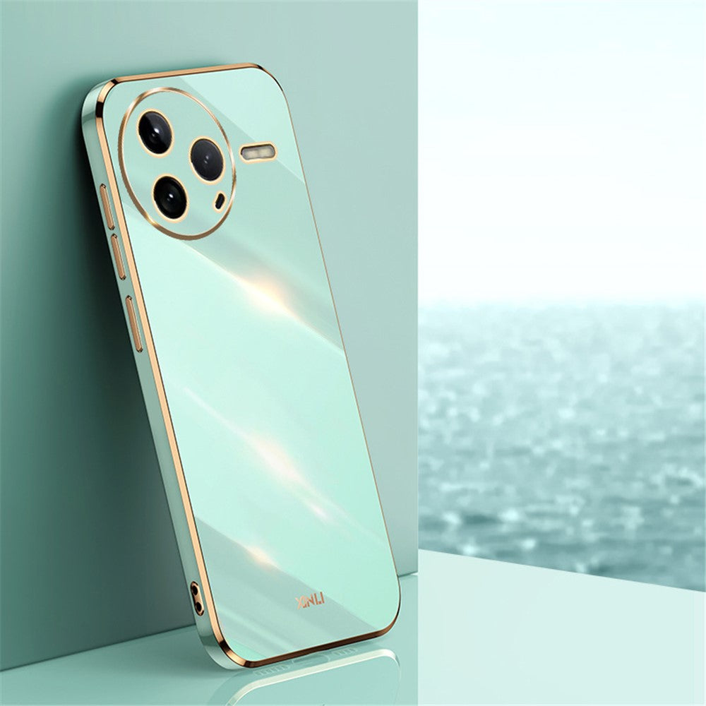 XINLI For Xiaomi Poco F7 Pro 5G / Redmi K80 5G Case TPU Phone Cover with Electroplating Frame