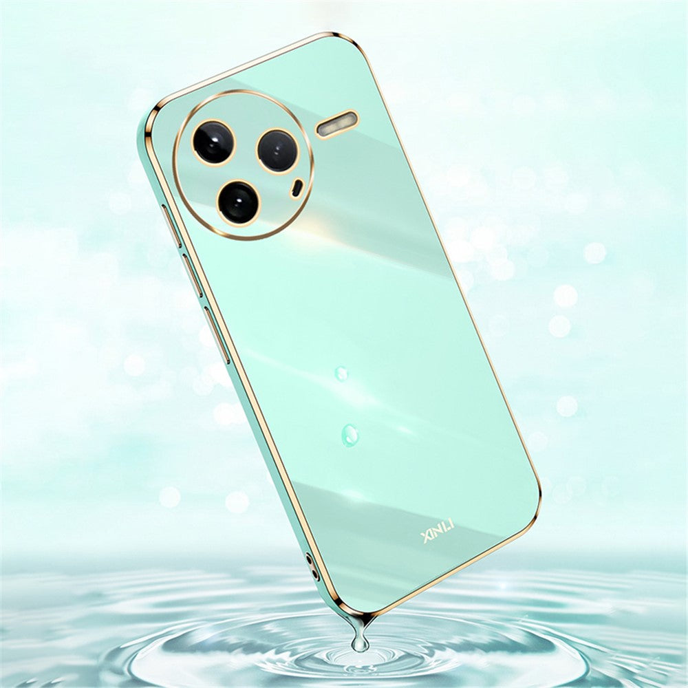 XINLI For Xiaomi Poco F7 Pro 5G / Redmi K80 5G Case TPU Phone Cover with Electroplating Frame