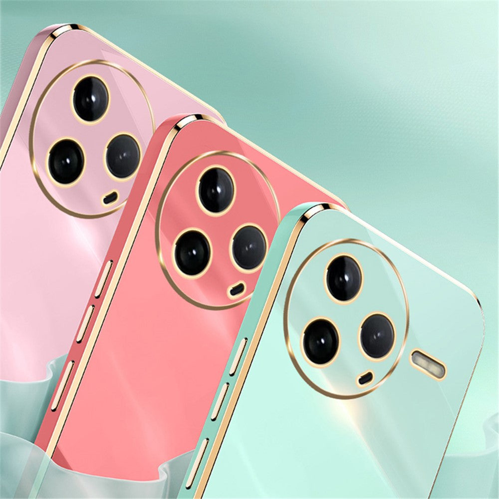 XINLI For Xiaomi Poco F7 Pro 5G / Redmi K80 5G Case TPU Phone Cover with Electroplating Frame