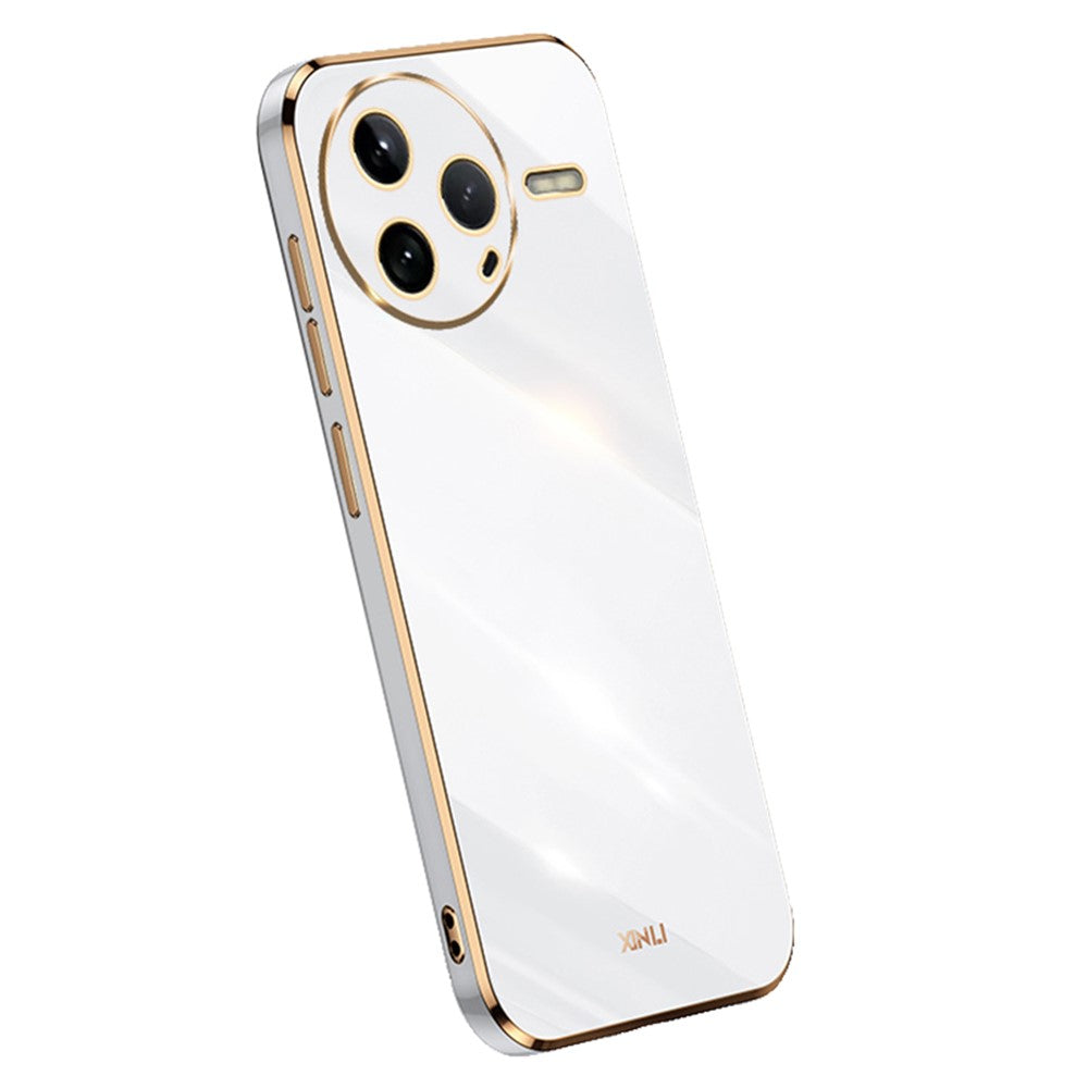 XINLI For Xiaomi Poco F7 Pro 5G / Redmi K80 5G Case TPU Phone Cover with Electroplating Frame