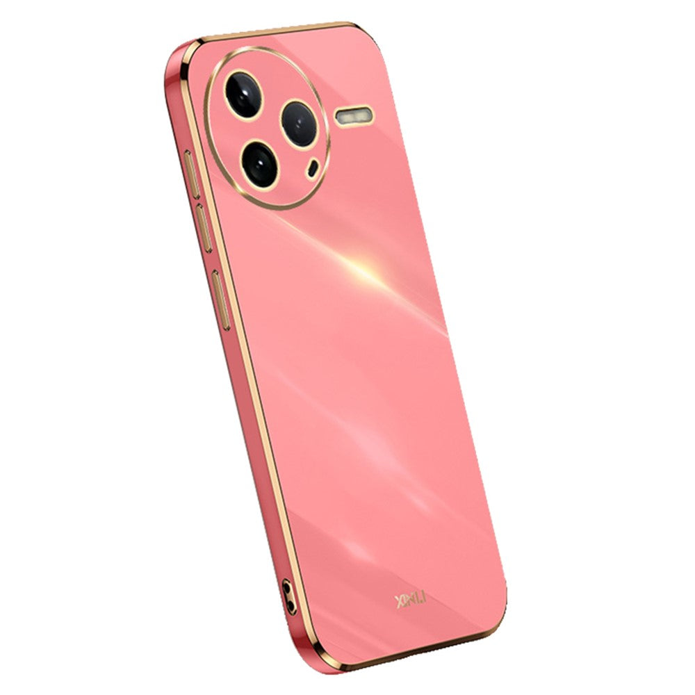 XINLI For Xiaomi Poco F7 Pro 5G / Redmi K80 5G Case TPU Phone Cover with Electroplating Frame