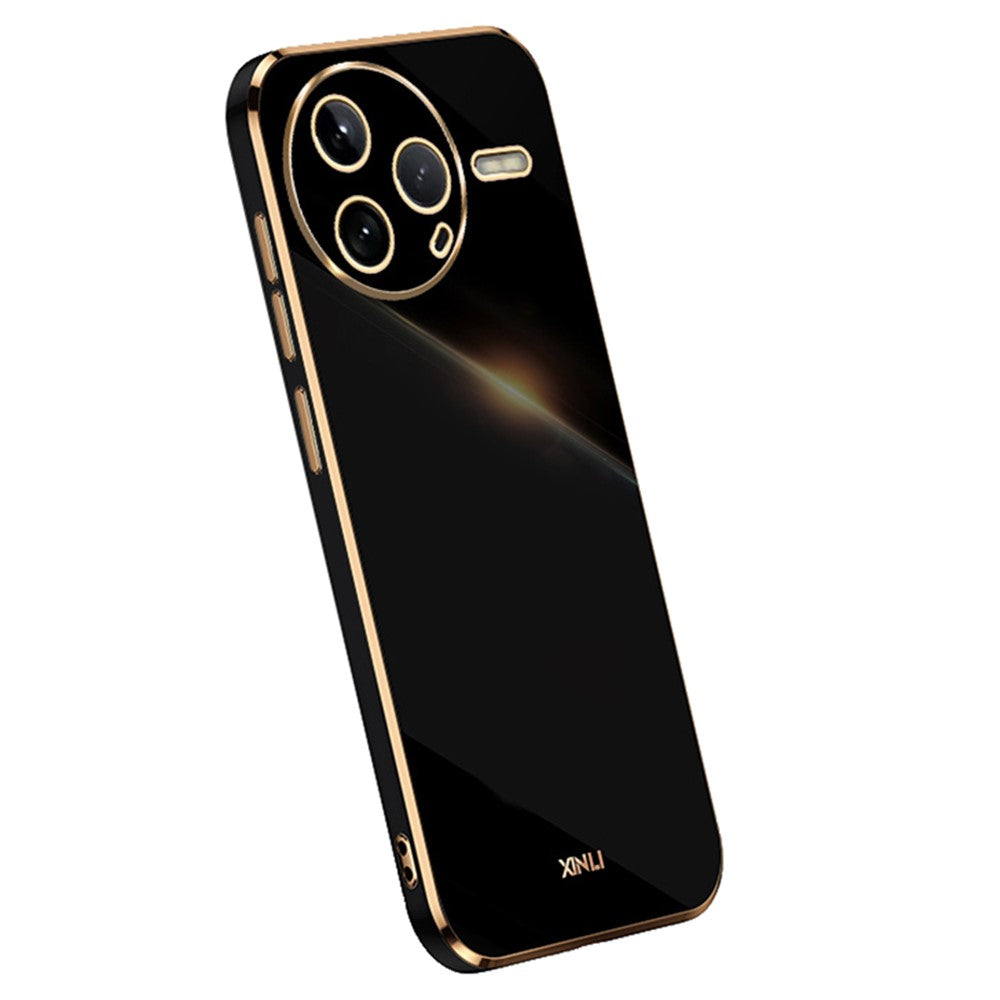 XINLI For Xiaomi Poco F7 Pro 5G / Redmi K80 5G Case TPU Phone Cover with Electroplating Frame