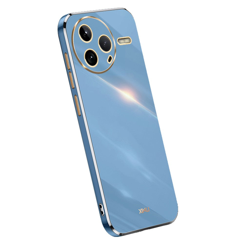 XINLI For Xiaomi Poco F7 Pro 5G / Redmi K80 5G Case TPU Phone Cover with Electroplating Frame