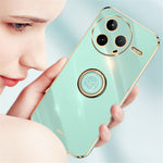 XINLI For Xiaomi Poco F7 Pro 5G / Redmi K80 5G Case Ring Kickstand Electroplating TPU Phone Cover