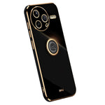 XINLI For Xiaomi Poco F7 Pro 5G / Redmi K80 5G Case Ring Kickstand Electroplating TPU Phone Cover