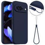 Til Google Pixel 9 Magnetisk Cover i Flydende Silikone med Snor