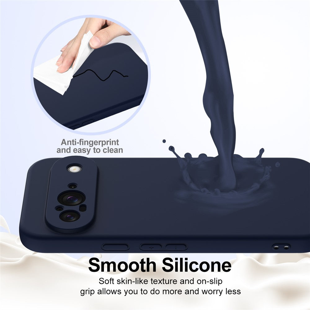 Til Google Pixel 9 Magnetisk Cover i Flydende Silikone med Snor