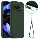Til Google Pixel 9 Magnetisk Cover i Flydende Silikone med Snor