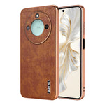 AZNS For Honor X60 5G Case Electroplating Crocodile Texture PU + TPU Phone Cover
