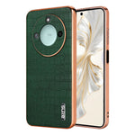 AZNS For Honor X60 5G Case Electroplating Crocodile Texture PU + TPU Phone Cover