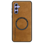 Samsung Galaxy A15 5G / 4G Magnetiskt Skal Anti-fall PC + TPU + PU Läder Baksida