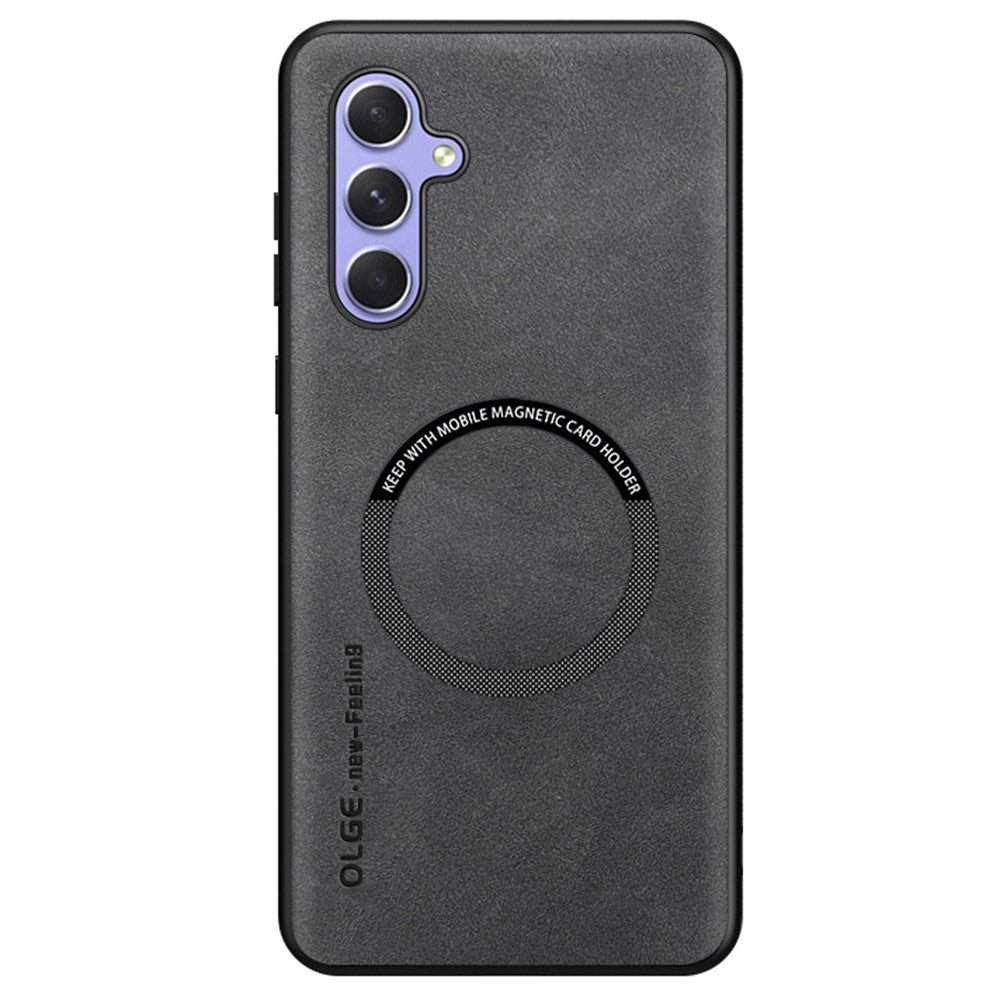 Samsung Galaxy A15 5G / 4G Magnetiskt Skal Anti-fall PC + TPU + PU Läder Baksida