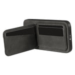 Samsung Galaxy A16 5G / 4G-skal med kortholder og støtte, faldsikker, bagside i PC + TPU + PU-læder