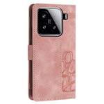 For Xiaomi 15 Tulip Leather Case Phone Cover with 5 Card Slots Wallet