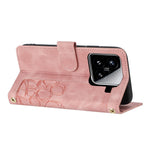 For Xiaomi 15 Tulip Leather Case Phone Cover with 5 Card Slots Wallet