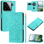 For Xiaomi 15 Tulip Leather Case Phone Cover with 5 Card Slots Wallet