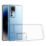HD-transparent mobilcover til Xiaomi 12T 5G / Redmi K50 Ultra 5G, ultratyndt faldsikkert mobilcover i blød TPU til bagsiden