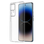 HD-transparent mobilcover til Xiaomi 12T 5G / Redmi K50 Ultra 5G, ultratyndt faldsikkert mobilcover i blød TPU til bagsiden
