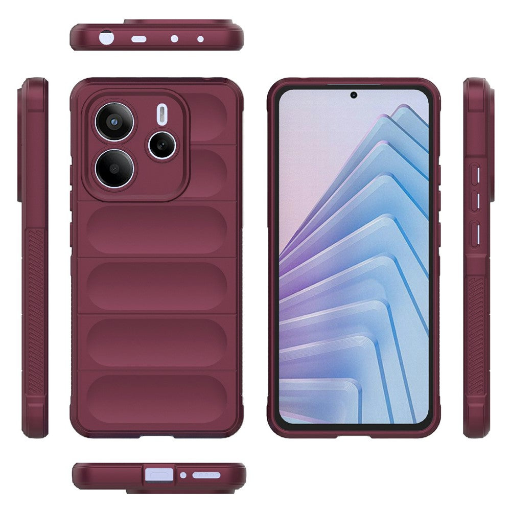 Xiaomi Redmi Note 14 5G-skal, fallskyddande mjukt TPU-skal, robust mobilbaksida