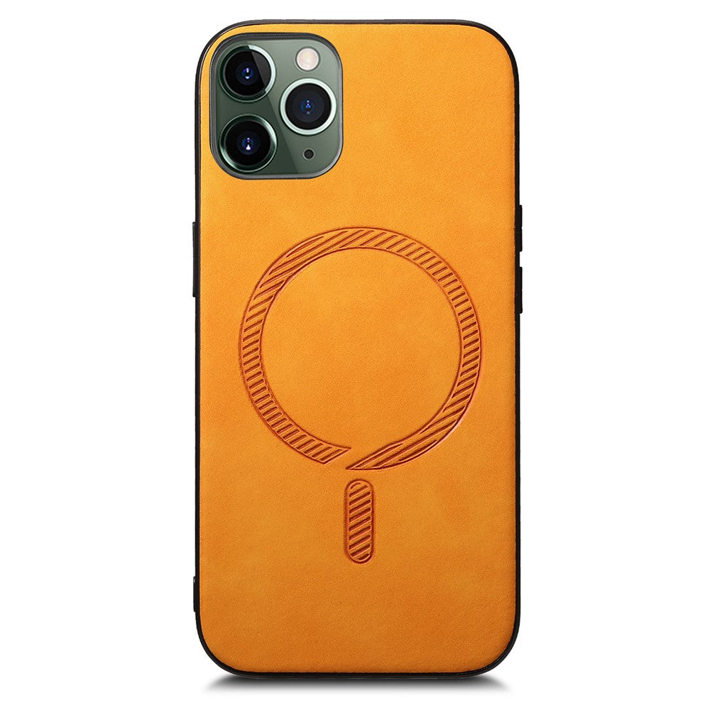 Läderfodral för iPhone 11 Pro, kompatibelt med MagSafe Skin-touch-fodral