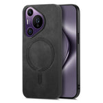 For Huawei Pura 70 Pro Leather Back Magnetic Case Skin-touch Phone Cover