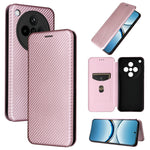 For Oppo Find X8 5G Case Carbon Fiber Texture Drop-Proof PU Leather Phone Cover