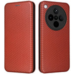 For Oppo Find X8 5G Case Carbon Fiber Texture Drop-Proof PU Leather Phone Cover
