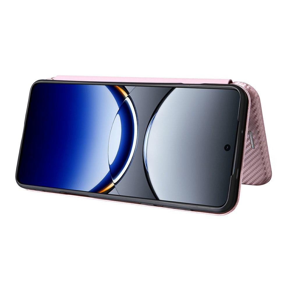 Oppo Find X8 Pro 5G-skal i kolfiber, stötsäkert PU-läder, mobilskal