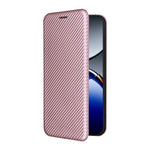 Oppo Find X8 Pro 5G-skal i kolfiber, stötsäkert PU-läder, mobilskal