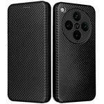 Oppo Find X8 Pro 5G-skal i kolfiber, stötsäkert PU-läder, mobilskal