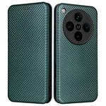 Oppo Find X8 Pro 5G-skal i kolfiber, stötsäkert PU-läder, mobilskal