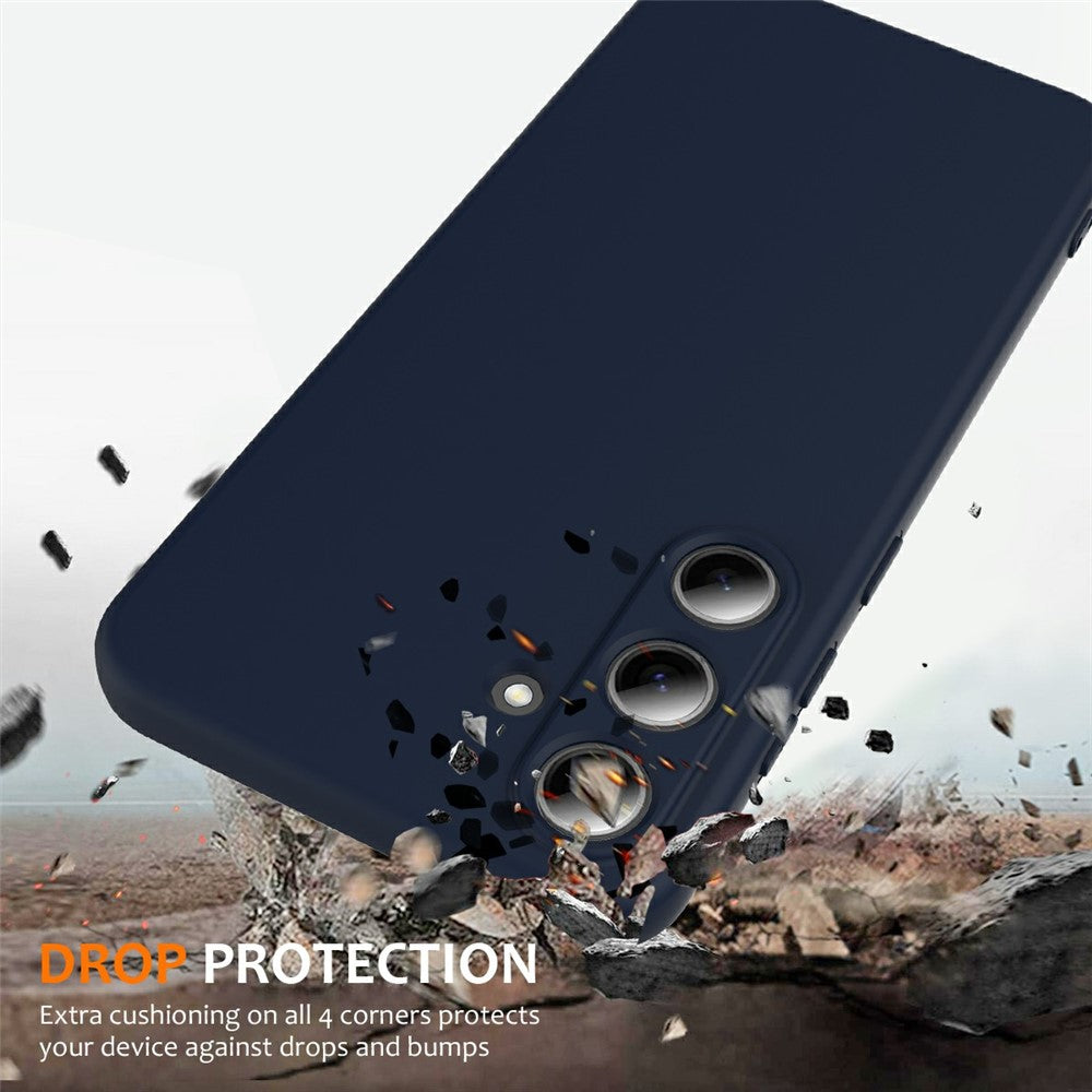 For Samsung Galaxy S25+ Magnetic Case Liquid Silicone Phone Cover with Lanyard