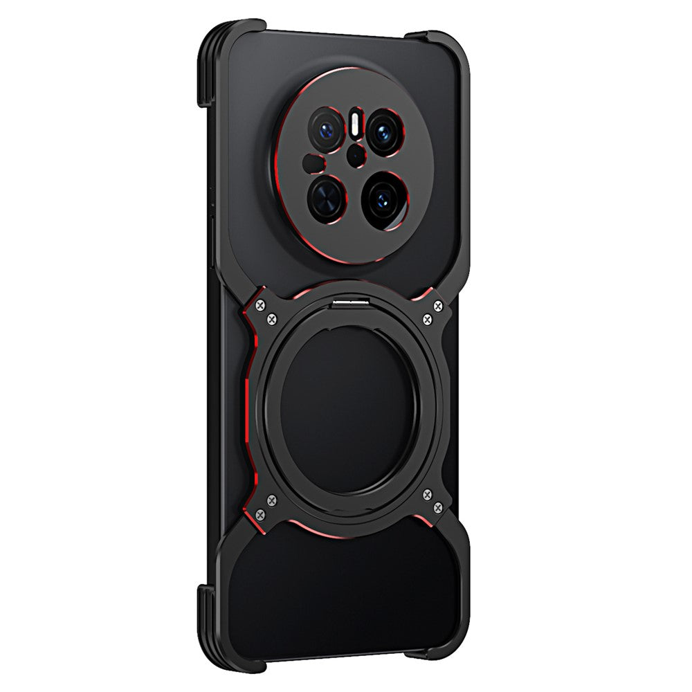 For Huawei Mate 70 Kickstand Case Metal Bumper Magnetic Phone Cover
