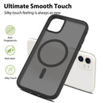 For iPhone 11 / XR Case Compatible with MagSafe TPU Frame Acrylic Back Phone Cover Skin Touch