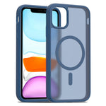 For iPhone 11 / XR Case Compatible with MagSafe TPU Frame Acrylic Back Phone Cover Skin Touch