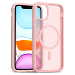 For iPhone 11 / XR Case Compatible with MagSafe TPU Frame Acrylic Back Phone Cover Skin Touch