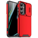 Til Samsung Galaxy A16 5G / 4G Cover PC + TPU Skal med Slide Kamera Telefoncover