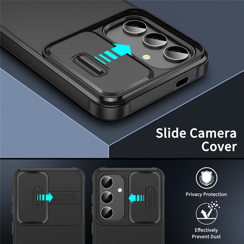 For Samsung Galaxy A56 5G  /  A36 5G Case PC + TPU Shell with Slide Camera Phone Cover