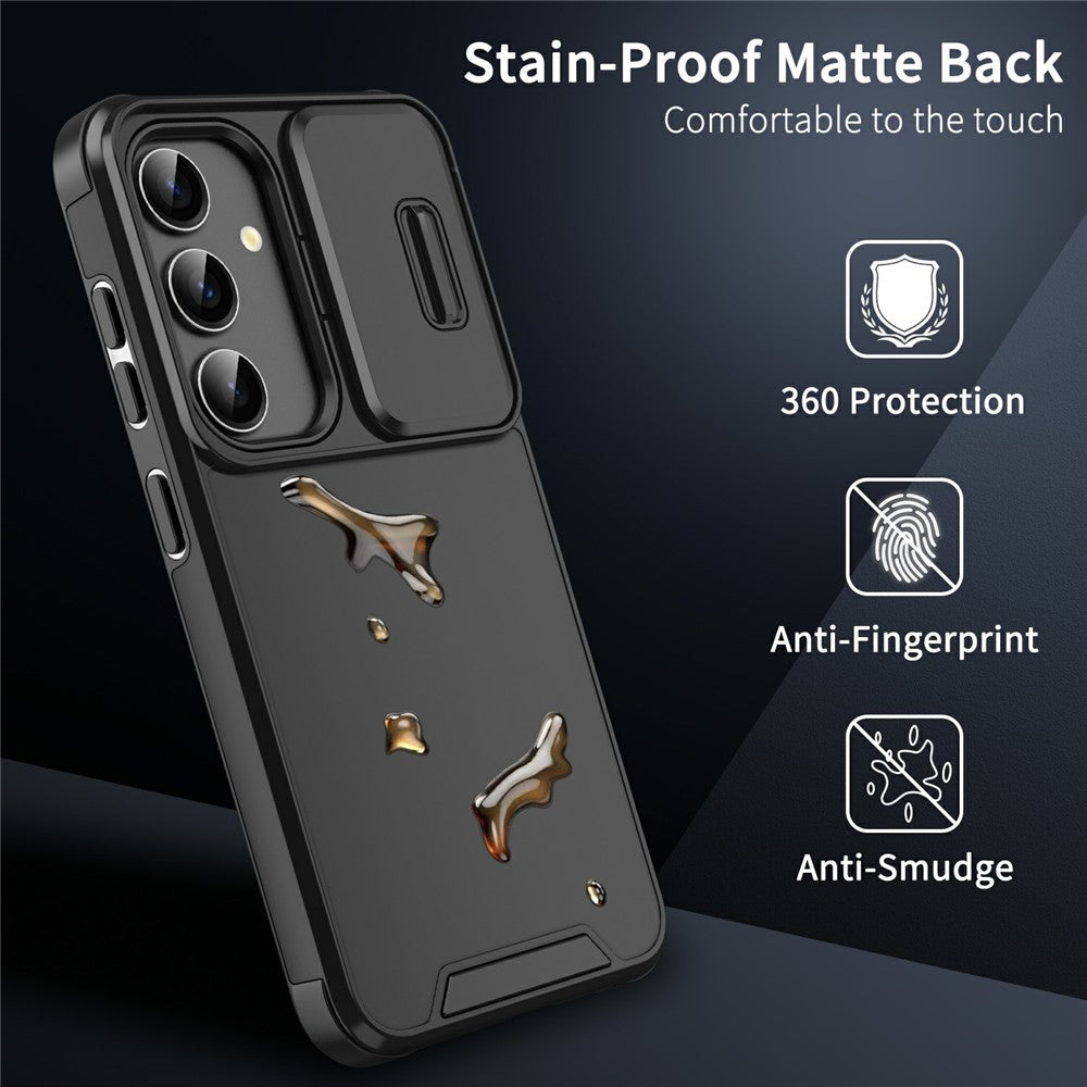 For Samsung Galaxy A56 5G  /  A36 5G Case PC + TPU Shell with Slide Camera Phone Cover
