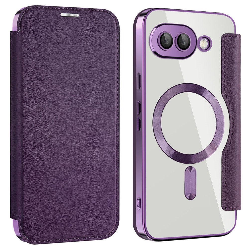 Til Google Pixel 9a Magnetisk Cover RFID-blokerende Læder Telefoncover