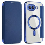 Til Google Pixel 9a Magnetisk Cover RFID-blokerende Læder Telefoncover