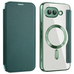Til Google Pixel 9a Magnetisk Cover RFID-blokerende Læder Telefoncover