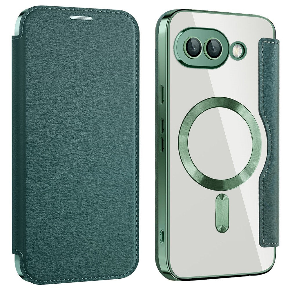 Til Google Pixel 9a Magnetisk Cover RFID-blokerende Læder Telefoncover