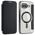 Til Google Pixel 9a Magnetisk Cover RFID-blokerende Læder Telefoncover