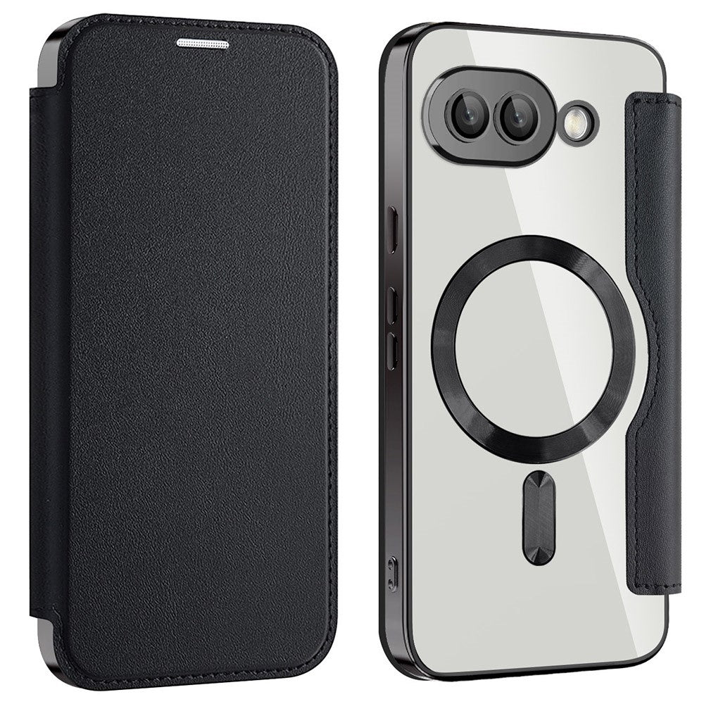 Til Google Pixel 9a Magnetisk Cover RFID-blokerende Læder Telefoncover