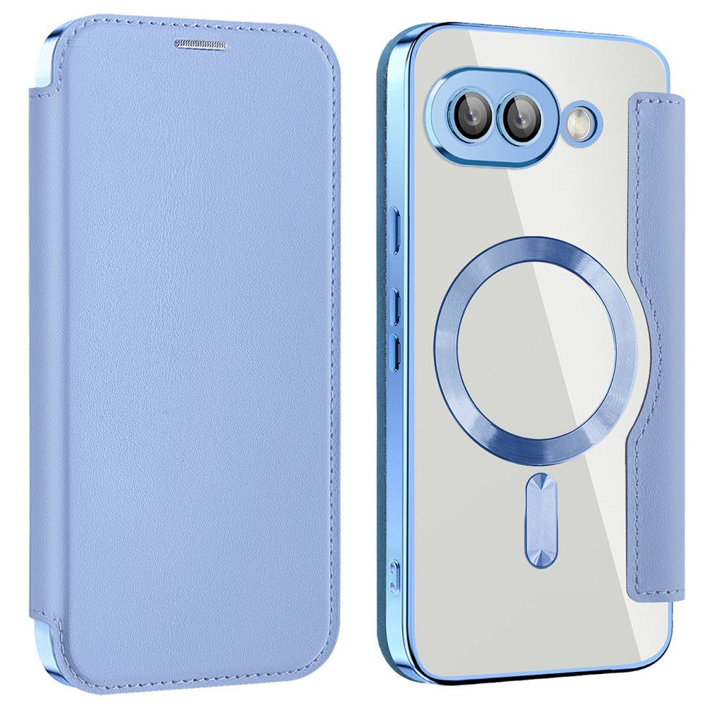 Til Google Pixel 9a Magnetisk Cover RFID-blokerende Læder Telefoncover