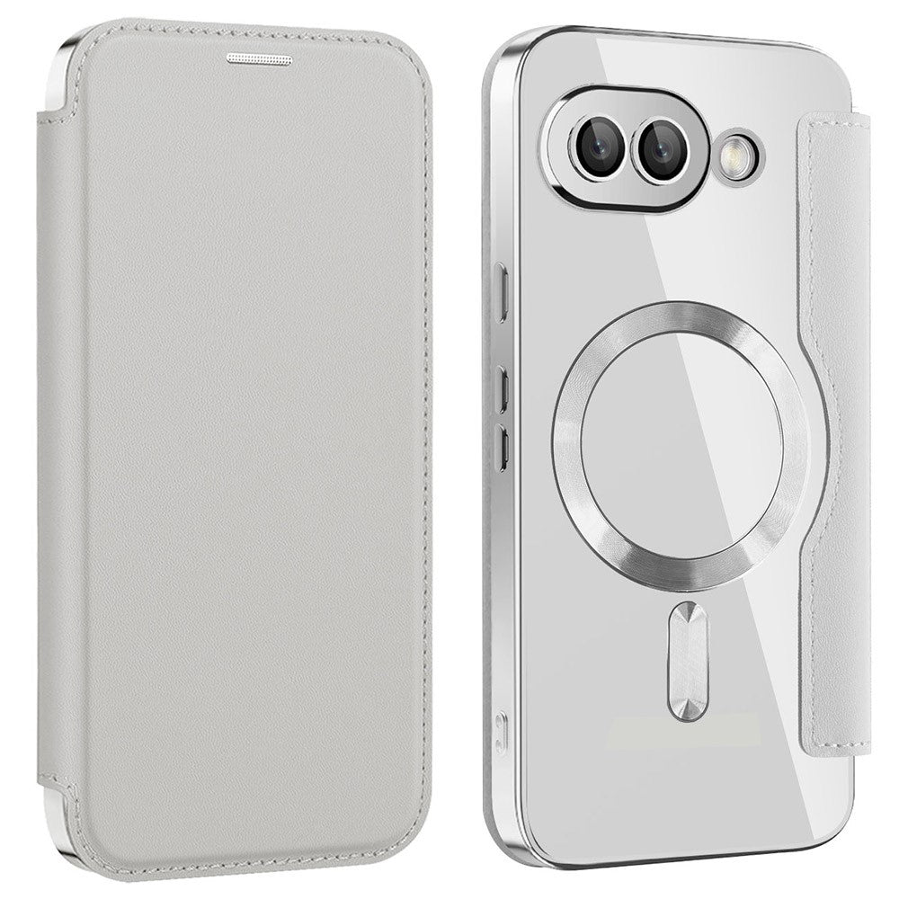 Til Google Pixel 9a Magnetisk Cover RFID-blokerende Læder Telefoncover