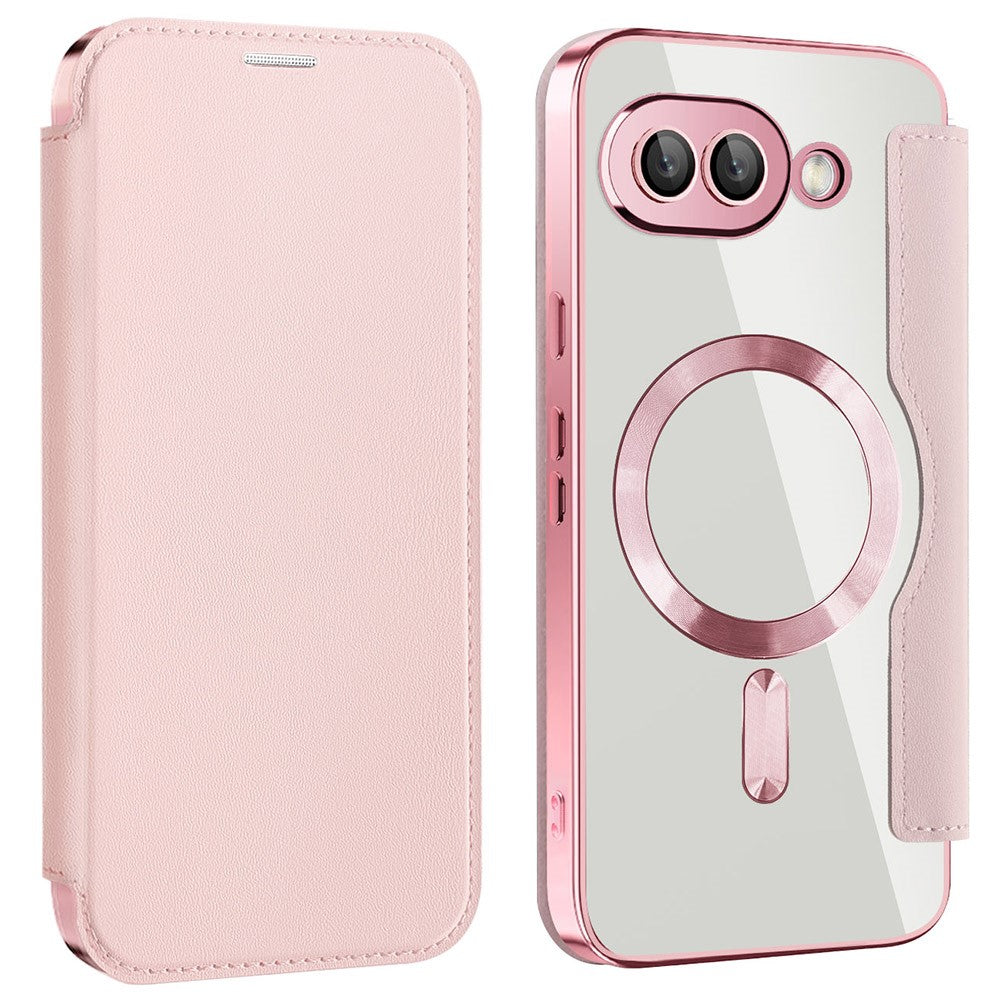 Til Google Pixel 9a Magnetisk Cover RFID-blokerende Læder Telefoncover