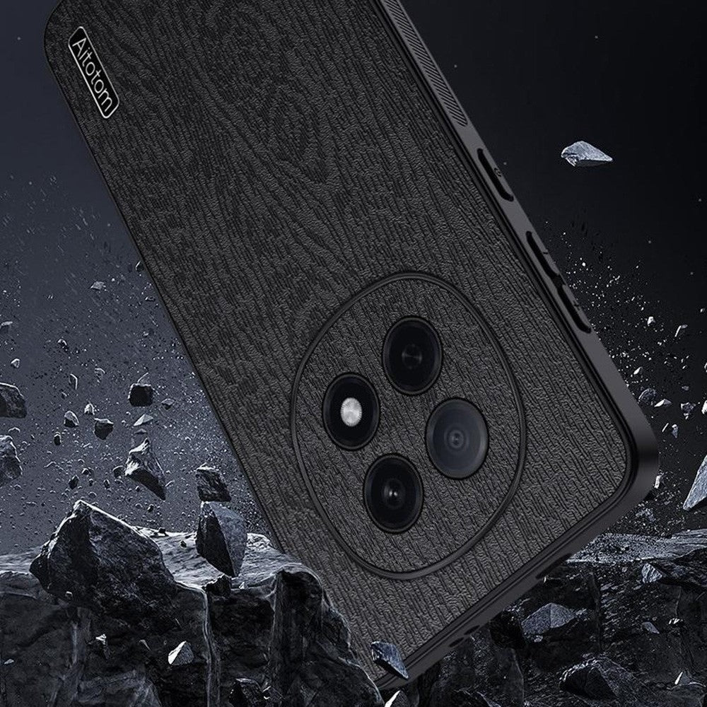 For Oppo F29 Pro 5G (Global) / A5 Pro 5G (China) Case Wood Texture PU Leather Coated PC TPU Phone Cover